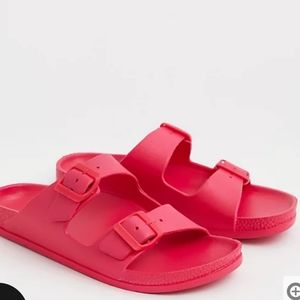 Pink dual strap slide